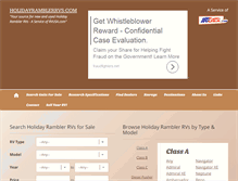 Tablet Screenshot of holidayramblerrvs.com